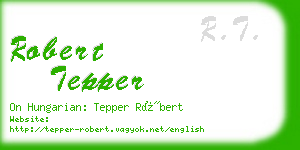 robert tepper business card